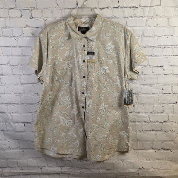 Noble Outfitters Shirt Women’s XL Paisley Short Sleeve Button Up Shirt - Thumbnail 11