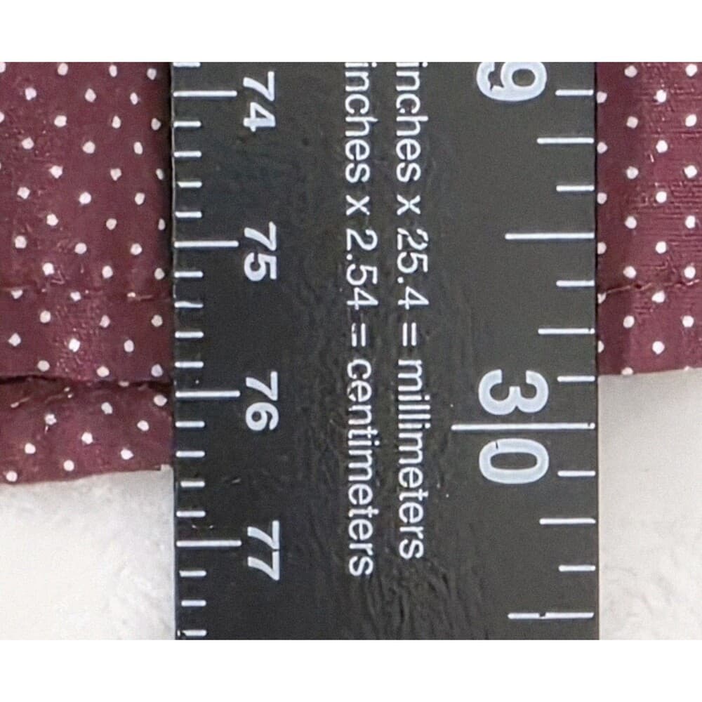 Denim & Flower Men’s XL Maroon Red Polka Dot Long Sleeve Button Up Shirt NWT - Thumbnail 9