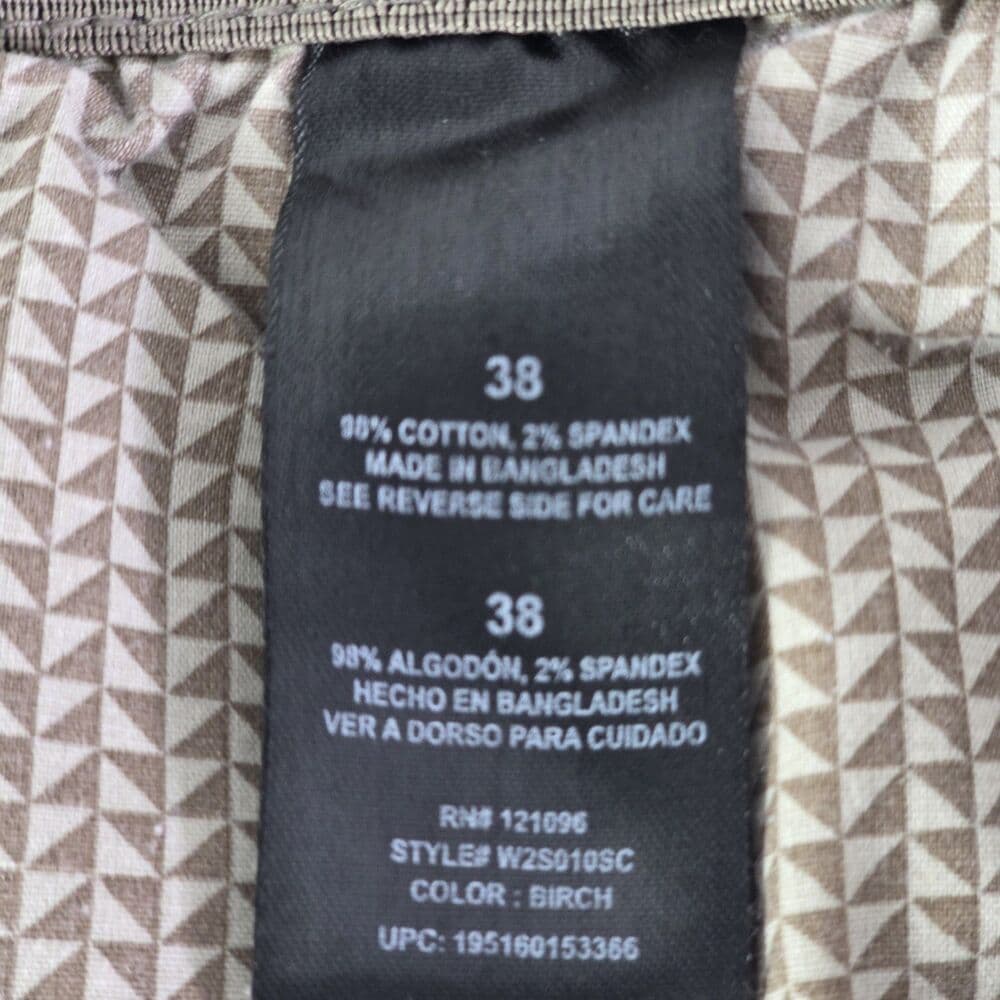 Weatherproof Men's 38 Birch Khaki Stretch Golf Shorts - Thumbnail 2
