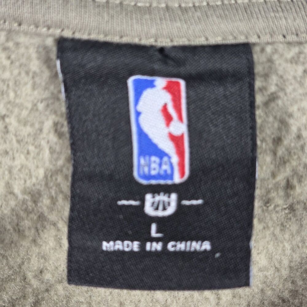 NBA Men's Large Khaki Game Crew Sweatshirt - Thumbnail 2