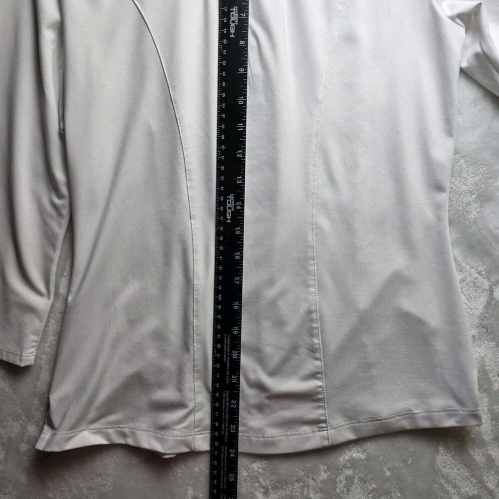 Callaway Adult Small White Geometric Opti Dri Stretch S/S Polo Shirt - Thumbnail 6