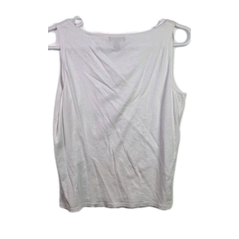 Chaps Women's XXL White Sleeveless Blouse‎ - Thumbnail 4