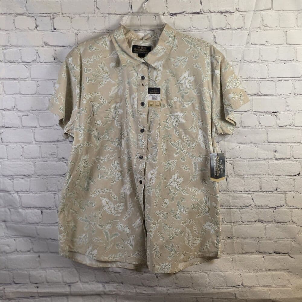 Noble Outfitters Shirt Women’s XL Paisley Short Sleeve Button Up Shirt - Thumbnail 10