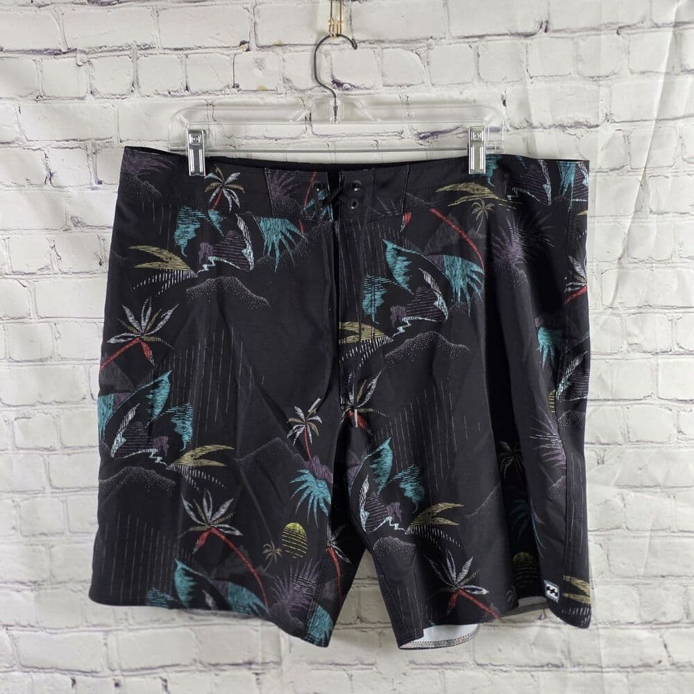 Billabong Recycler Men's 38 Black Sundays Pro Tropical Board Shorts - Thumbnail 8