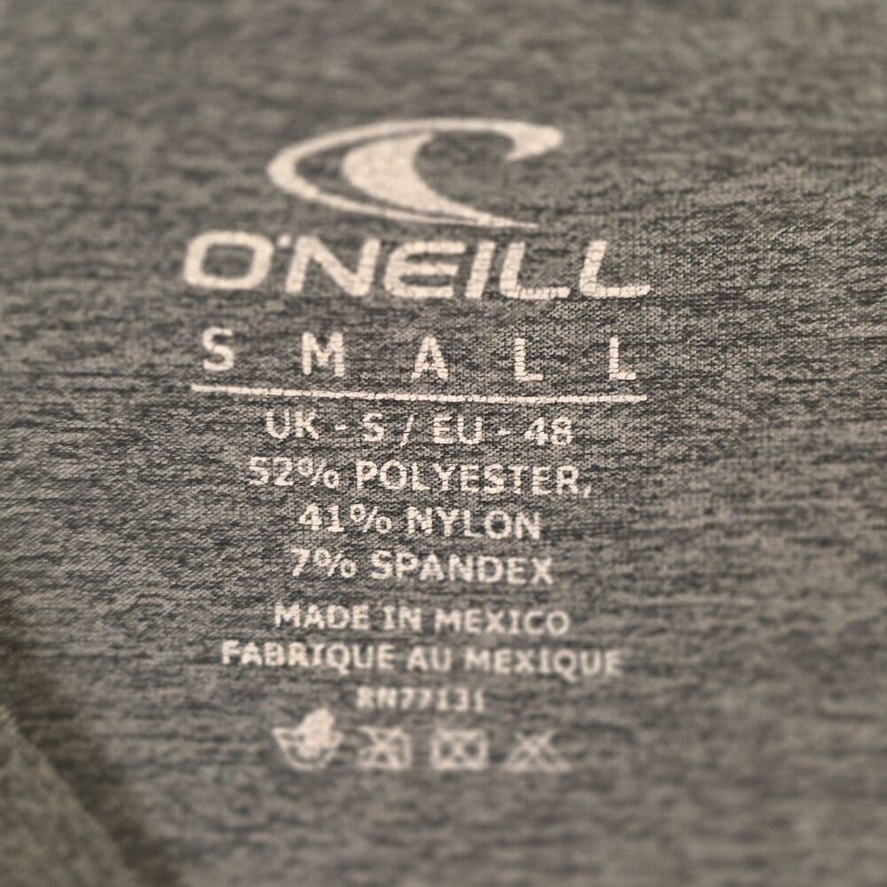 O'Neill Men’s Small Gray "First Name In The Water" Graphic Logo T-Shirt - Thumbnail 3