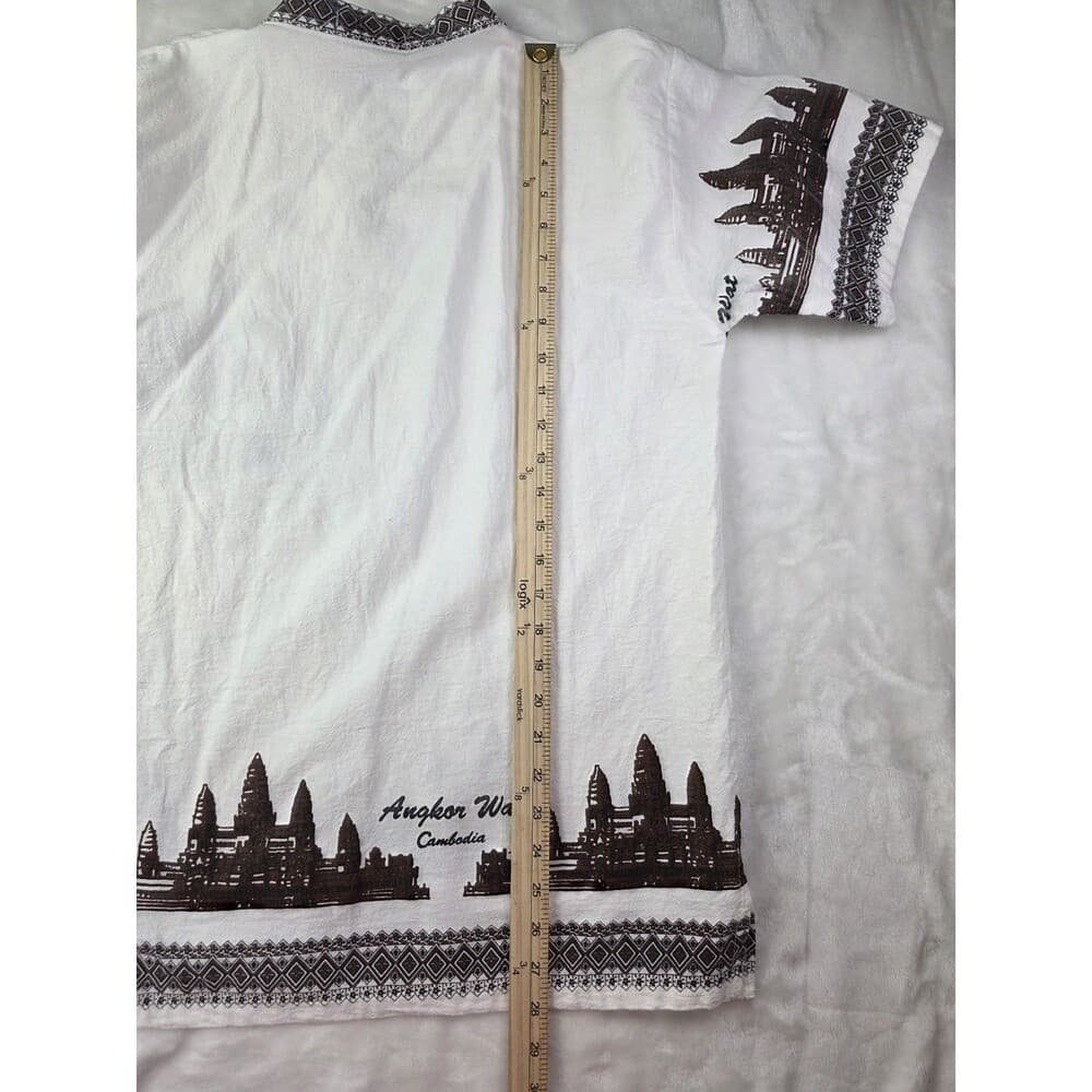 Angkor Cambodia Men's‎ XL Kingdom of Wonder Cotton Graphic Shirt - Thumbnail 6