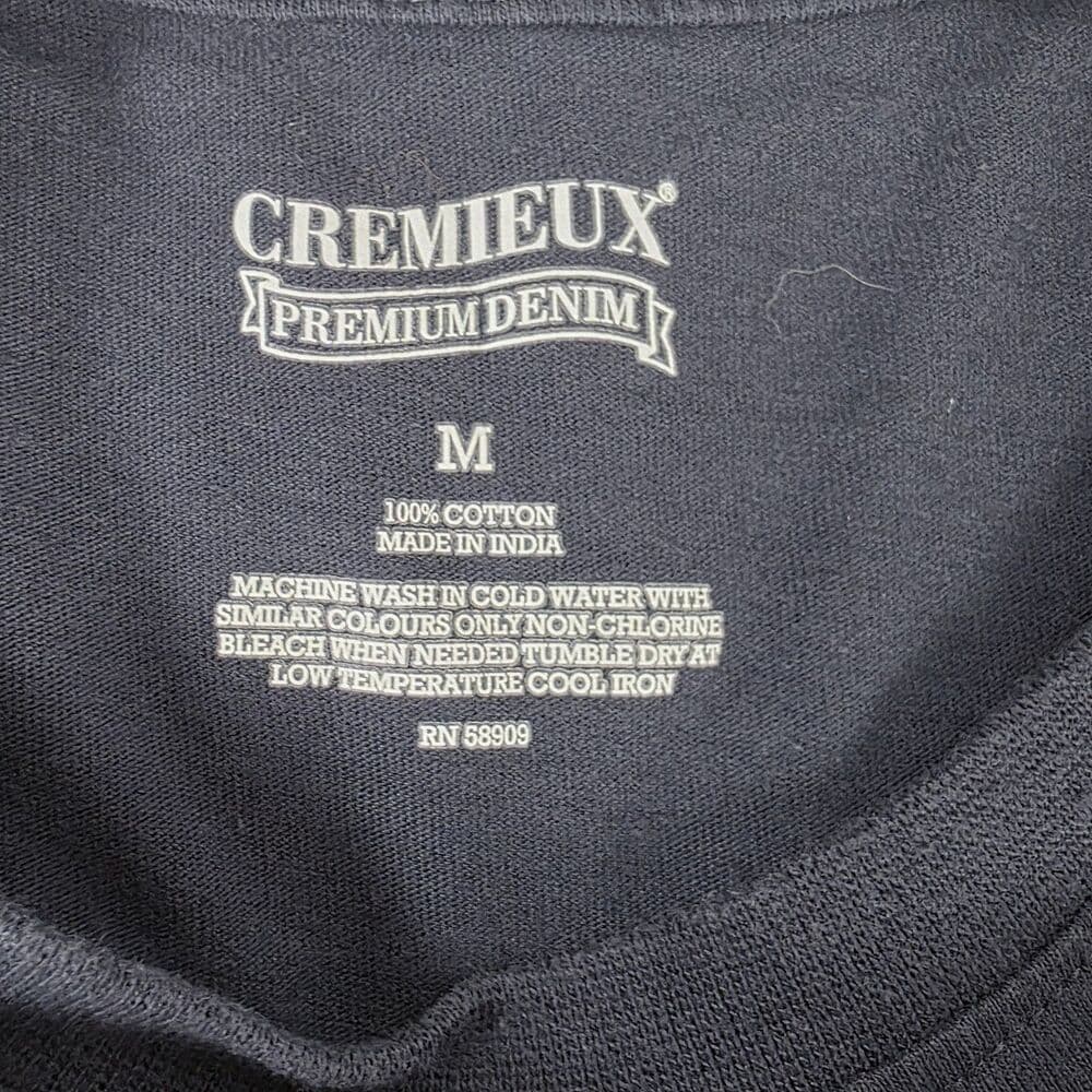 Daniel Cremieux Men's Medium Navy Blue‎ Long Sleeve T-shirt - Thumbnail 2