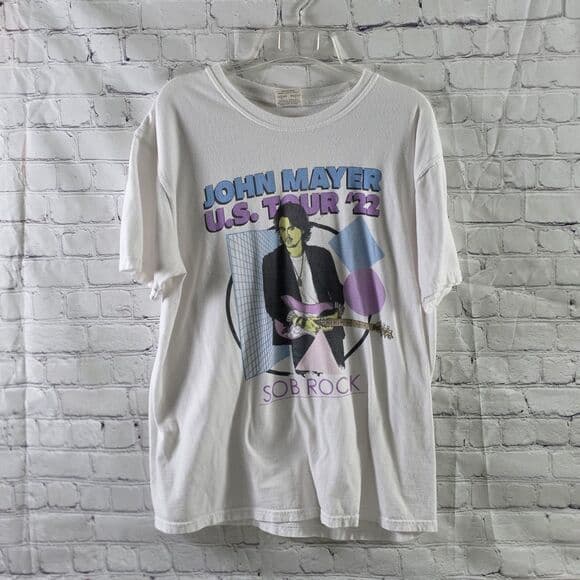 John Mayer Adult's Large 2022 Sob Rock Concert Tour Shirt IM0387 - Thumbnail 7