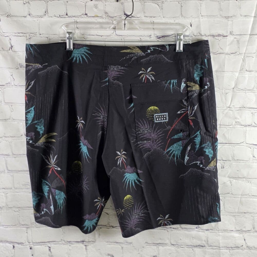 Billabong Recycler Men's 38 Black Sundays Pro Tropical Board Shorts - Thumbnail 5