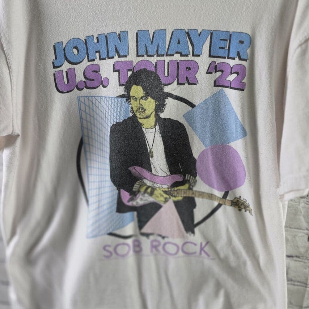 John Mayer Adult's Large 2022 Sob Rock Concert Tour Shirt IM0387 - Thumbnail 2