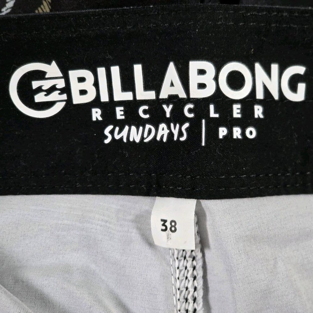 Billabong Recycler Men's 38 Black Sundays Pro Tropical Board Shorts - Thumbnail 3