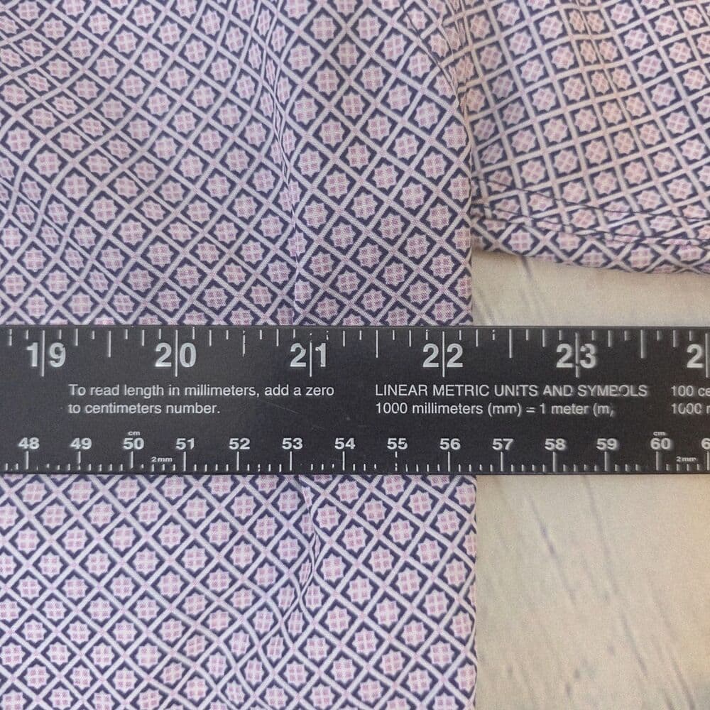 Nick Graham Men's Large Lavender Geometric Everwhere S/S Button Up Shirt - Thumbnail 5