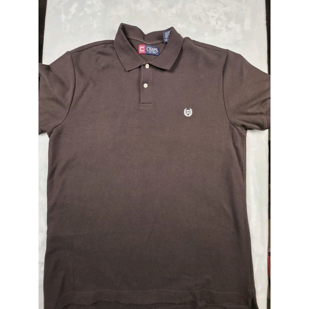 Chaps Mens Largr Brown‎ Casual Short Sleeve Shirt - Thumbnail 2