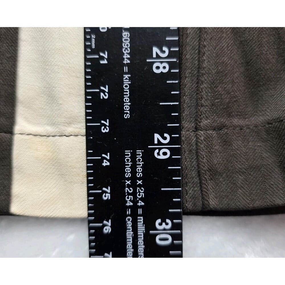 Island Shores 100% Silk Men's Large Brown Cuban Short Sleeve Shirt - Thumbnail 9