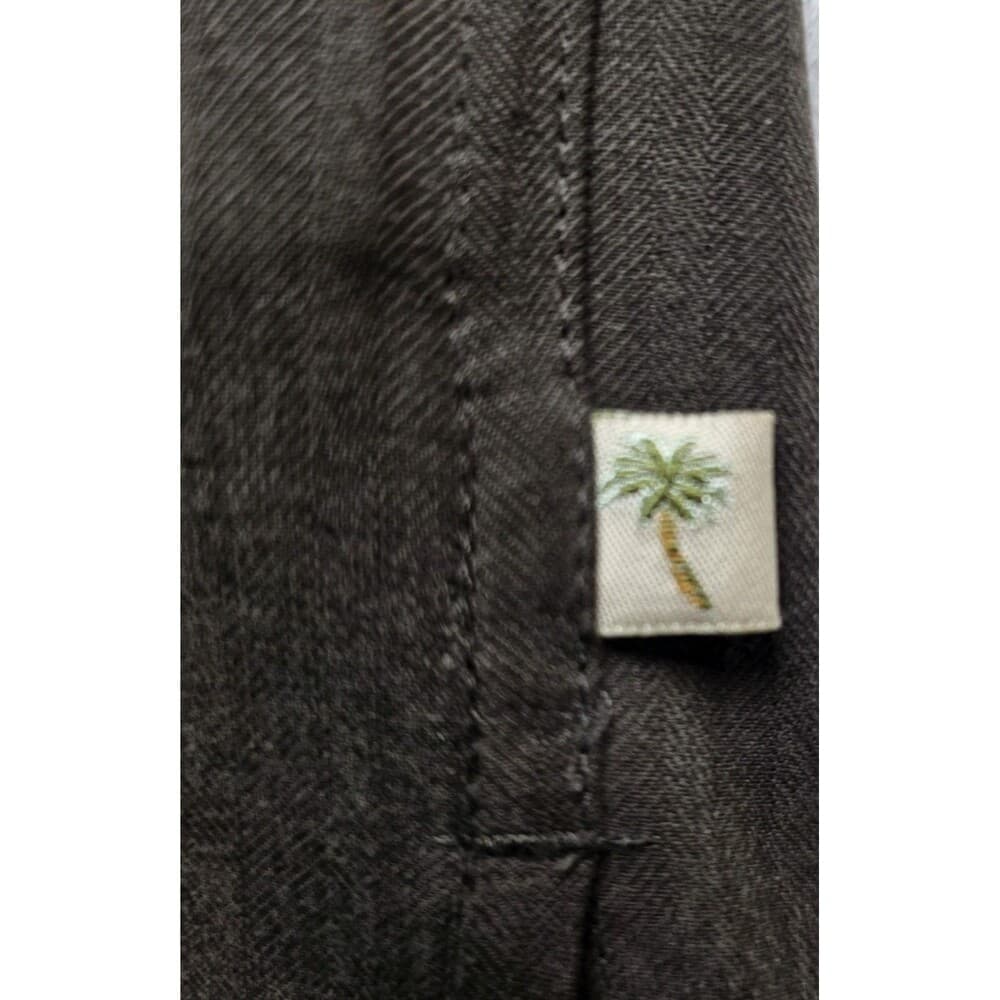 Island Shores 100% Silk Men's Large Brown Cuban Short Sleeve Shirt - Thumbnail 10