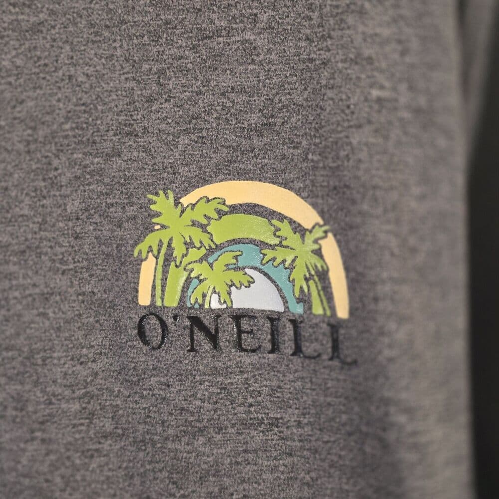 O'Neill Men’s Small Gray "First Name In The Water" Graphic Logo T-Shirt - Thumbnail 2