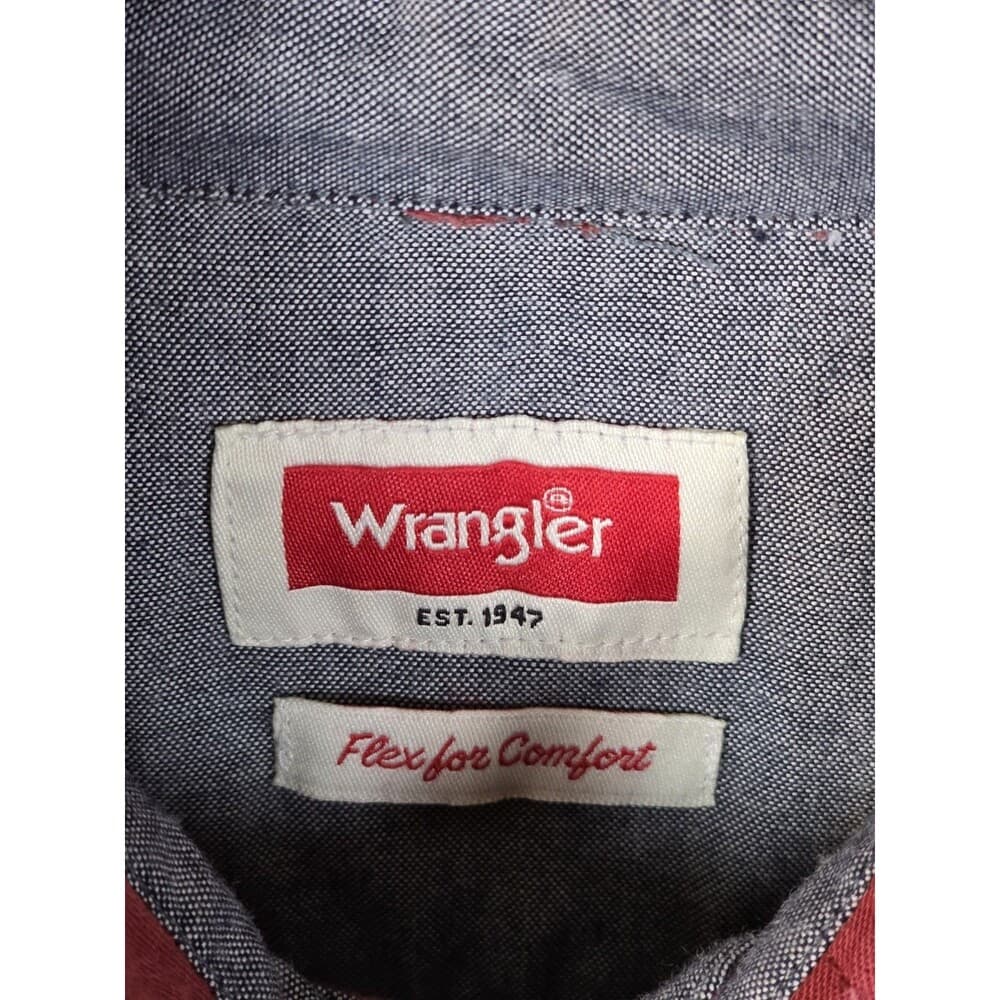 Wrangler Western‎ Men's Large Work Wear Shirt - Thumbnail 3