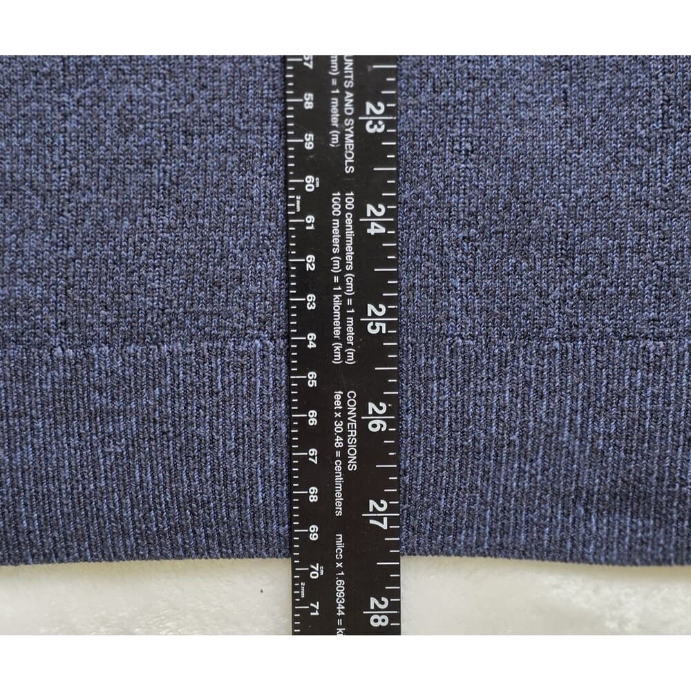 Geoffrey‎ Beene Men’s XXL Blue Knit Long-Sleeve Acrylic Sweater - Thumbnail 4
