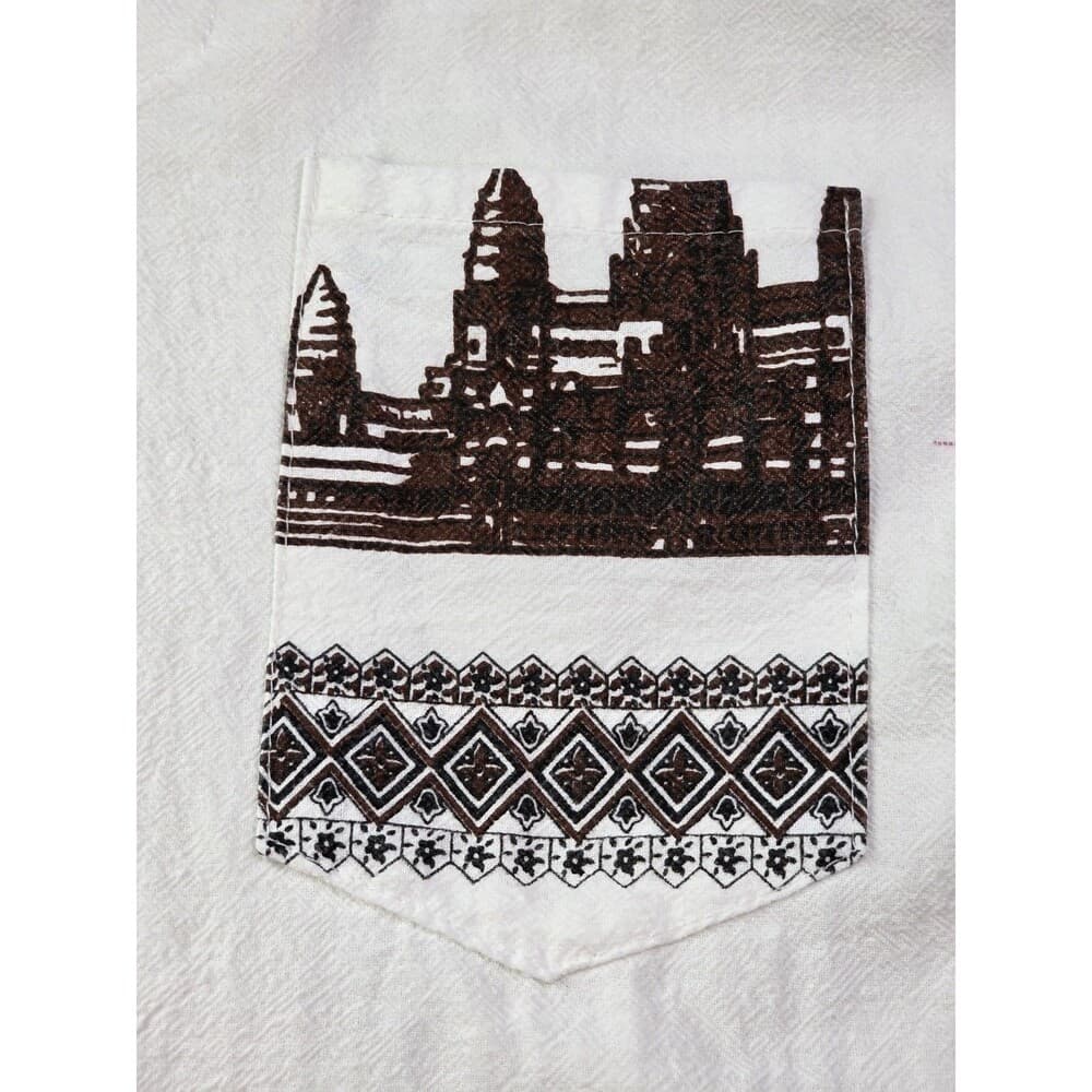 Angkor Cambodia Men's‎ XL Kingdom of Wonder Cotton Graphic Shirt - Thumbnail 3