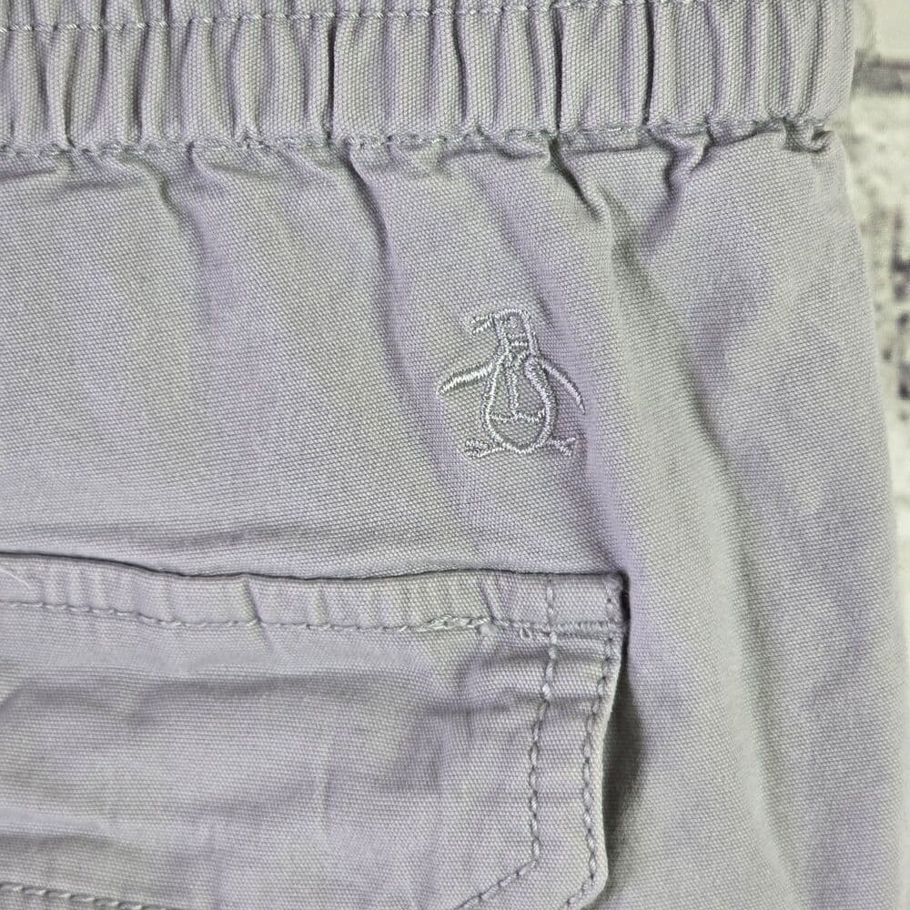 Original Penguin Men's Medium Gray Cargo Shorts - Thumbnail 10