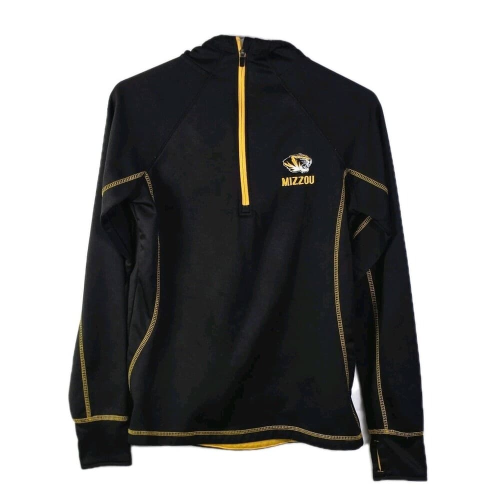 University of Missouri Tigers Medium Black 1/4 Zip Long‎ Sleeve Pullover - Thumbnail 8