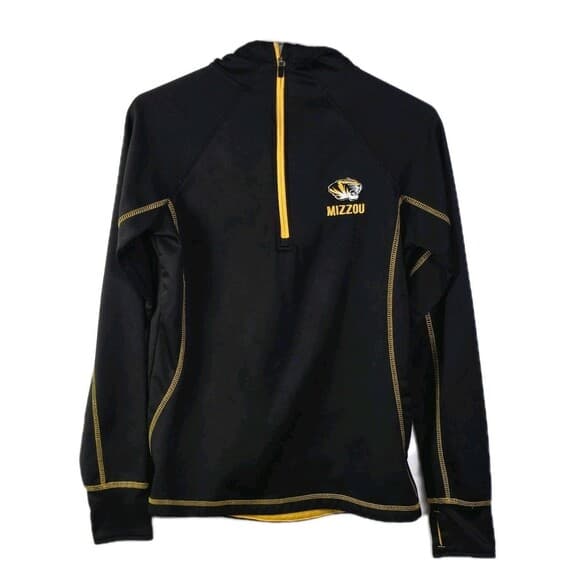 University of Missouri Tigers Medium Black 1/4 Zip Long‎ Sleeve Pullover - Thumbnail 9