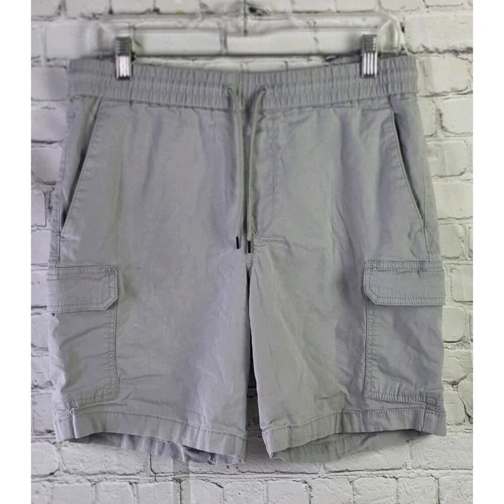 Original Penguin Men's Medium Gray Cargo Shorts - Thumbnail 12