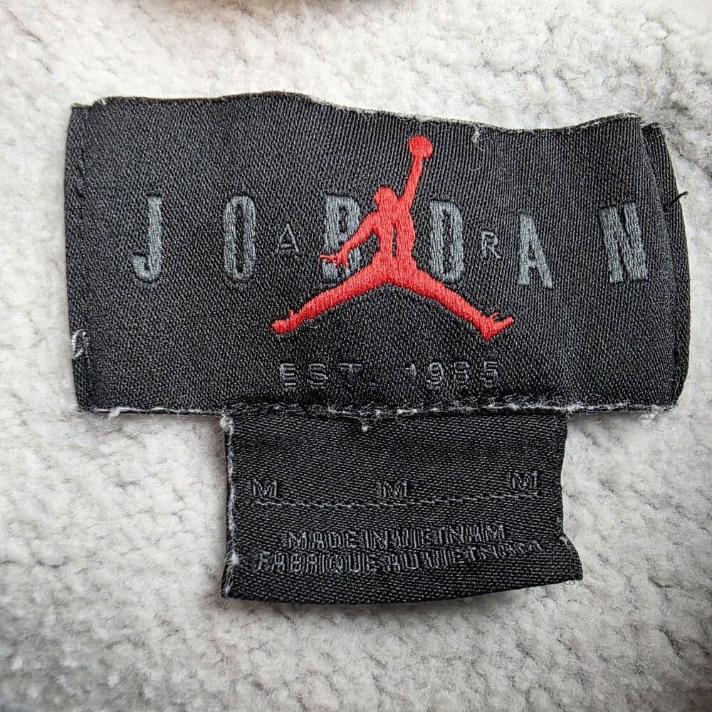 Nike Jordan Men's Medium Holiday Plaid Fleece Crewneck Sweatshirt - Thumbnail 2