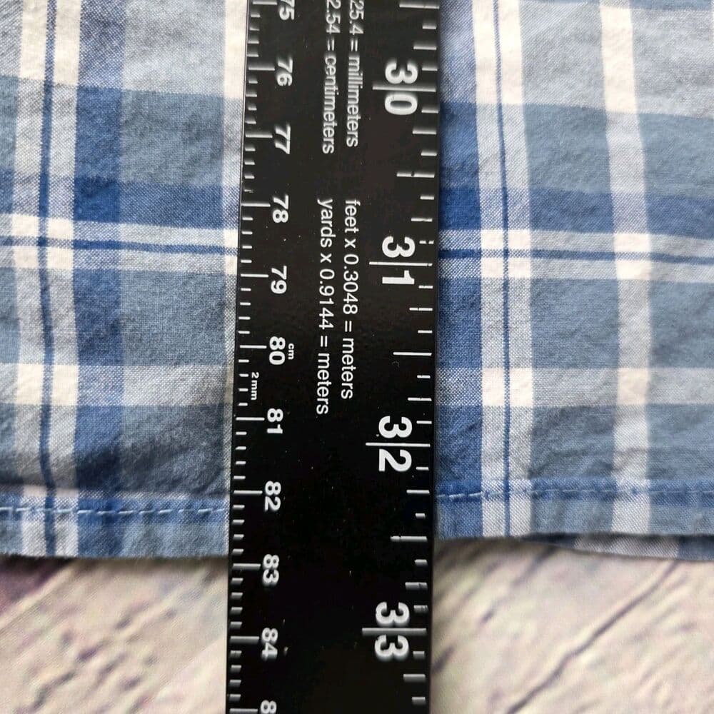 Columbia Men’s XL Blue Plaid S/S Button Up Shirt - Thumbnail 9