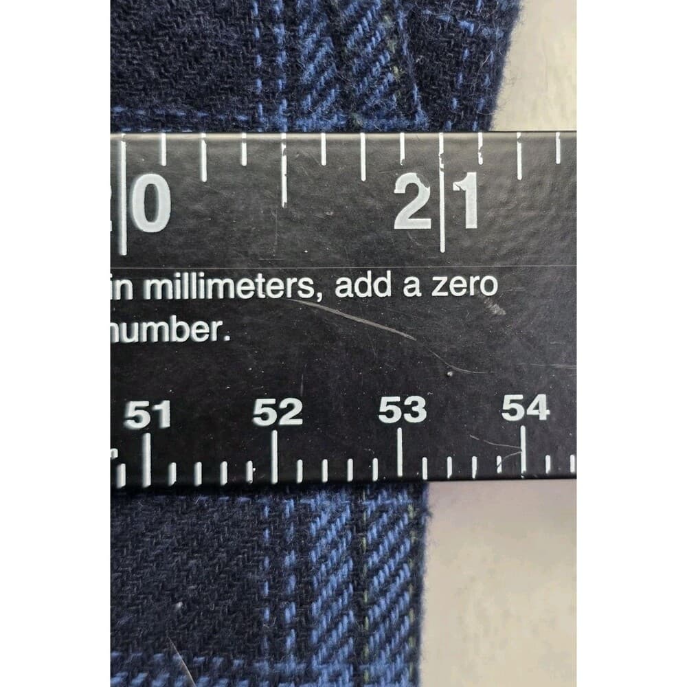 Coleman Men's Large Blue & Black Plaid‎ Flannel Button Up Shirt - Thumbnail 2