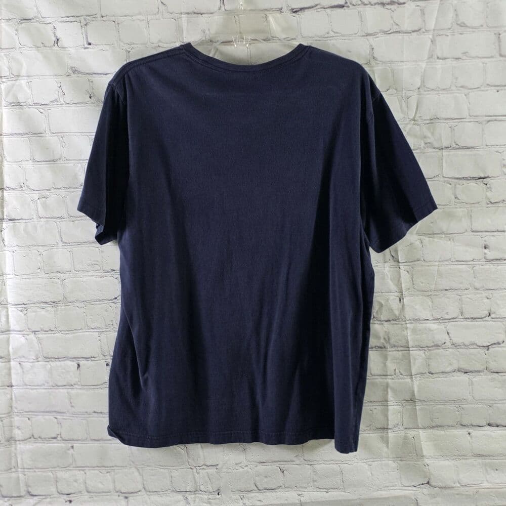 Chap Men's Large Blue " Oyster Bar "l Graphic Print Short Sleeve T-Shirt - Thumbnail 5
