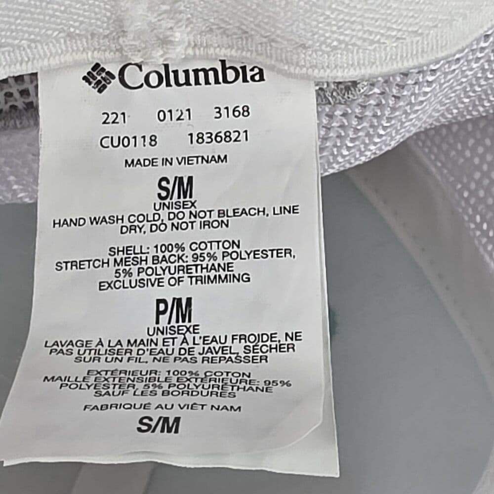 Columbia Hat‎ Cap Fitted Adult One Size Blue White PFG Trucker Fishing Mens - Thumbnail 3