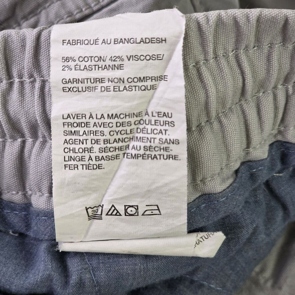 Original Penguin Men's Medium Gray Cargo Shorts - Thumbnail 5
