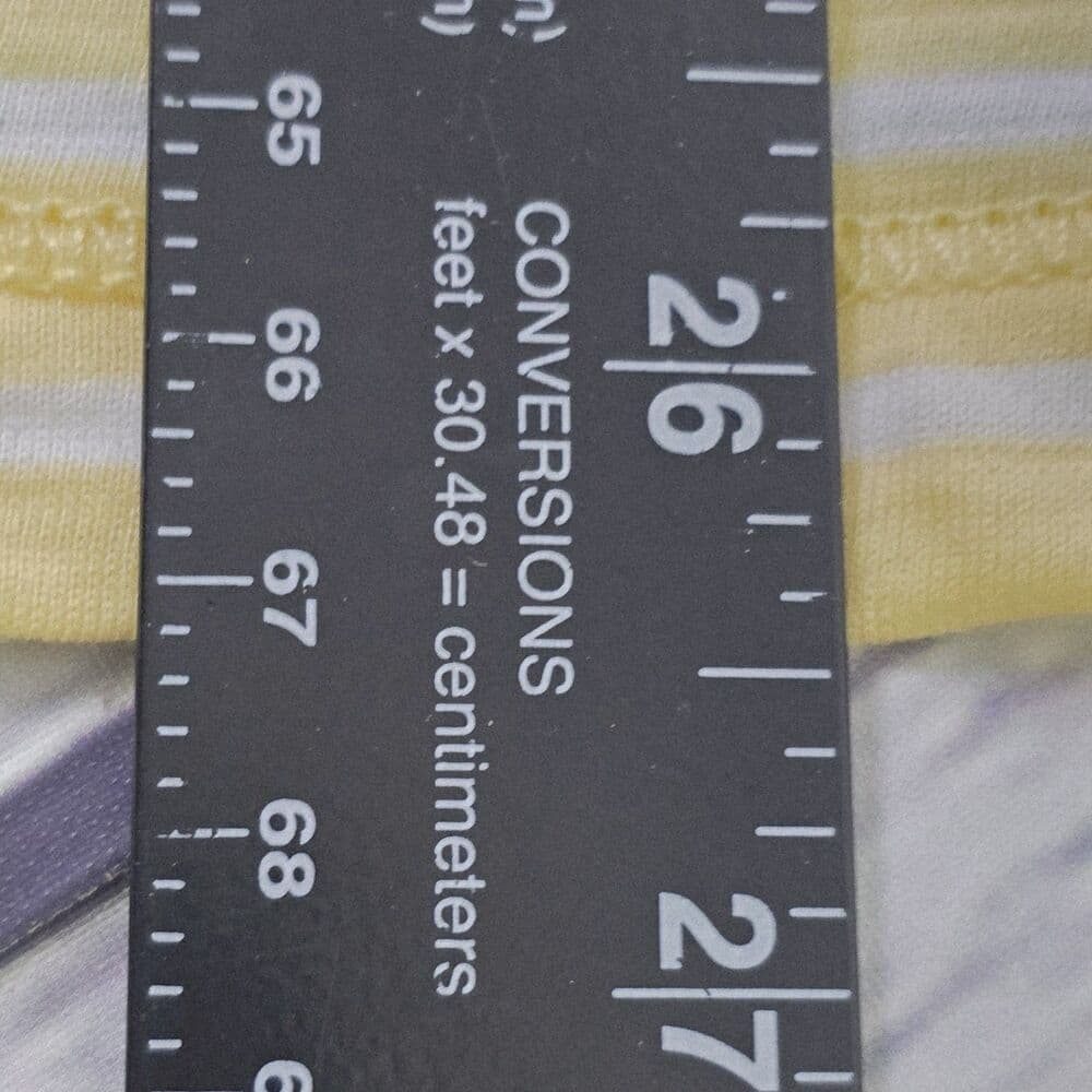 Chaps Women's XL Yellow & White Striped Nautica Short Sleeve Shirt - Thumbnail 6