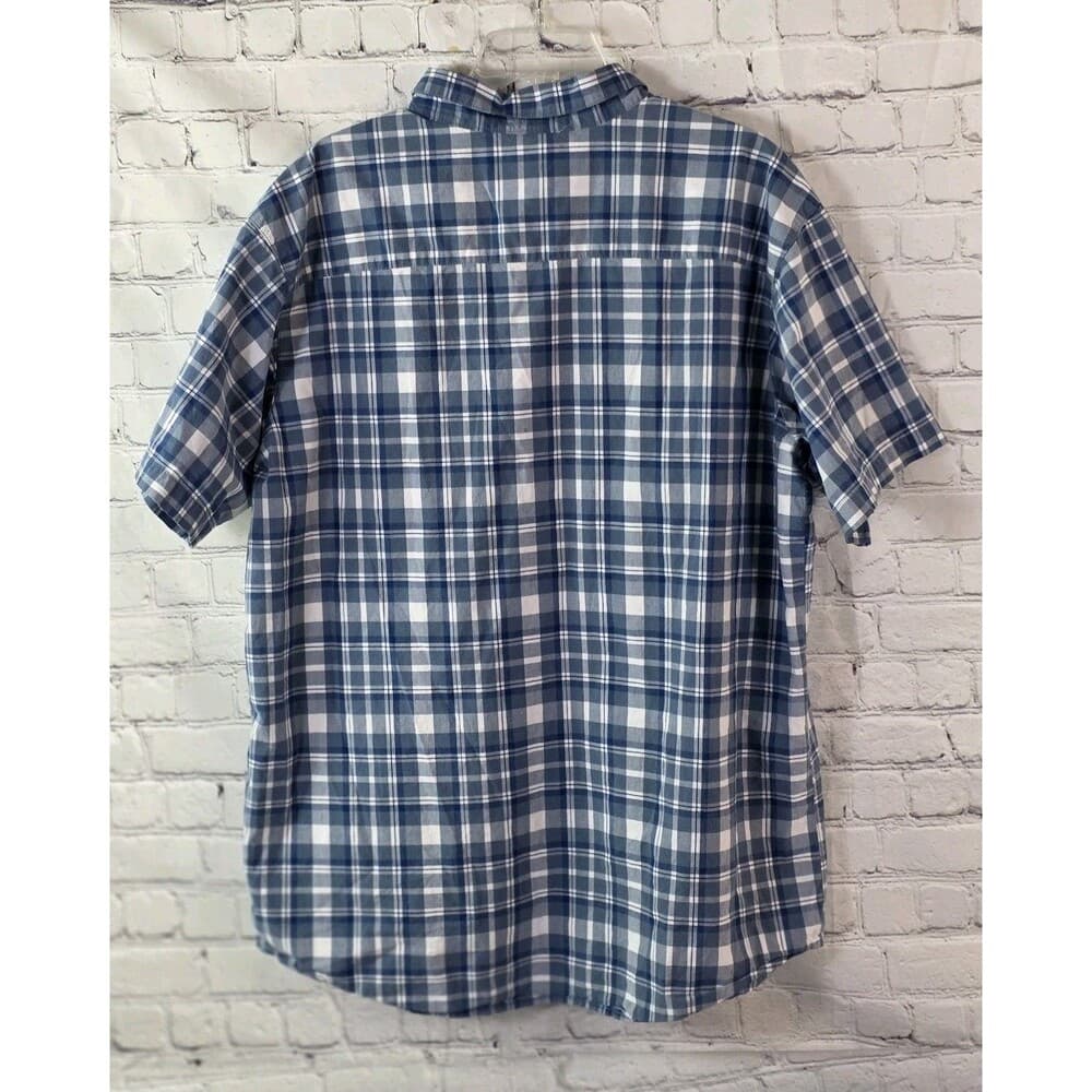 Columbia Men’s XL Blue Plaid S/S Button Up Shirt - Thumbnail 7