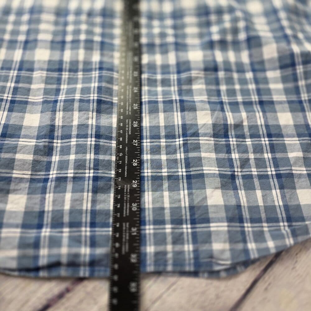 Columbia Men’s XL Blue Plaid S/S Button Up Shirt - Thumbnail 8