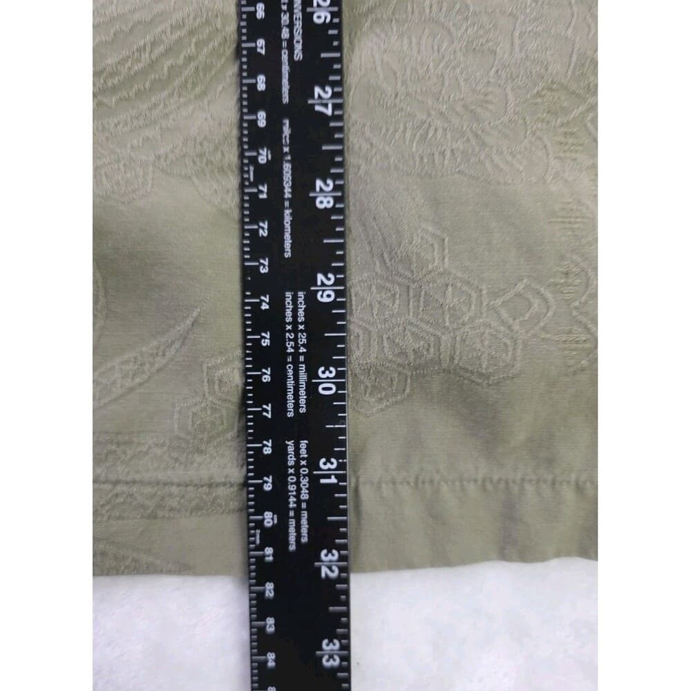 Caribbean Joe Men's XLT Silk Blend Olive Green Palm Short Sleeve Shirt - Thumbnail 9