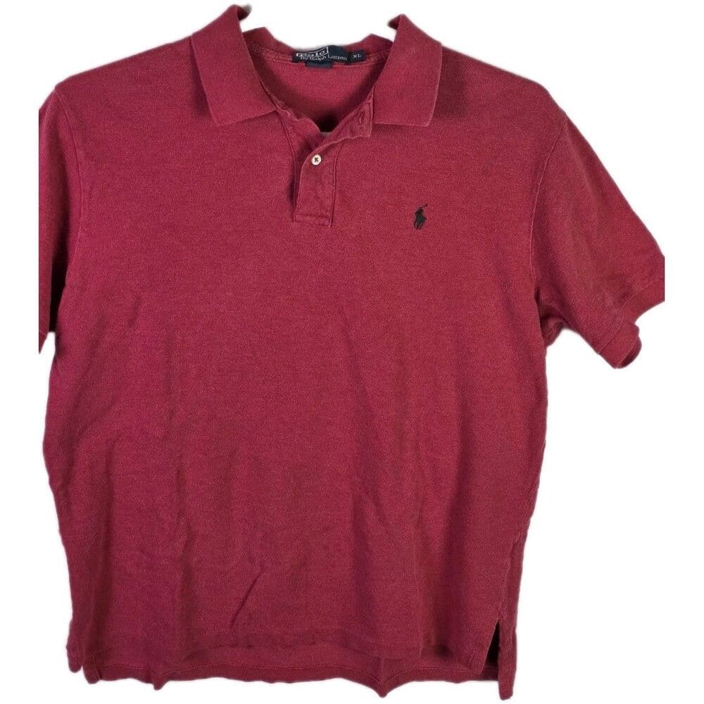 Polo Ralph Lauren Men's‎ XL Red Short Sleeve Shirt - Thumbnail 7