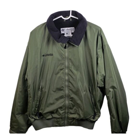 Columbia Jacket Mens Large Green Fleece Lined Soft Shell Jacket - Thumbnail 11