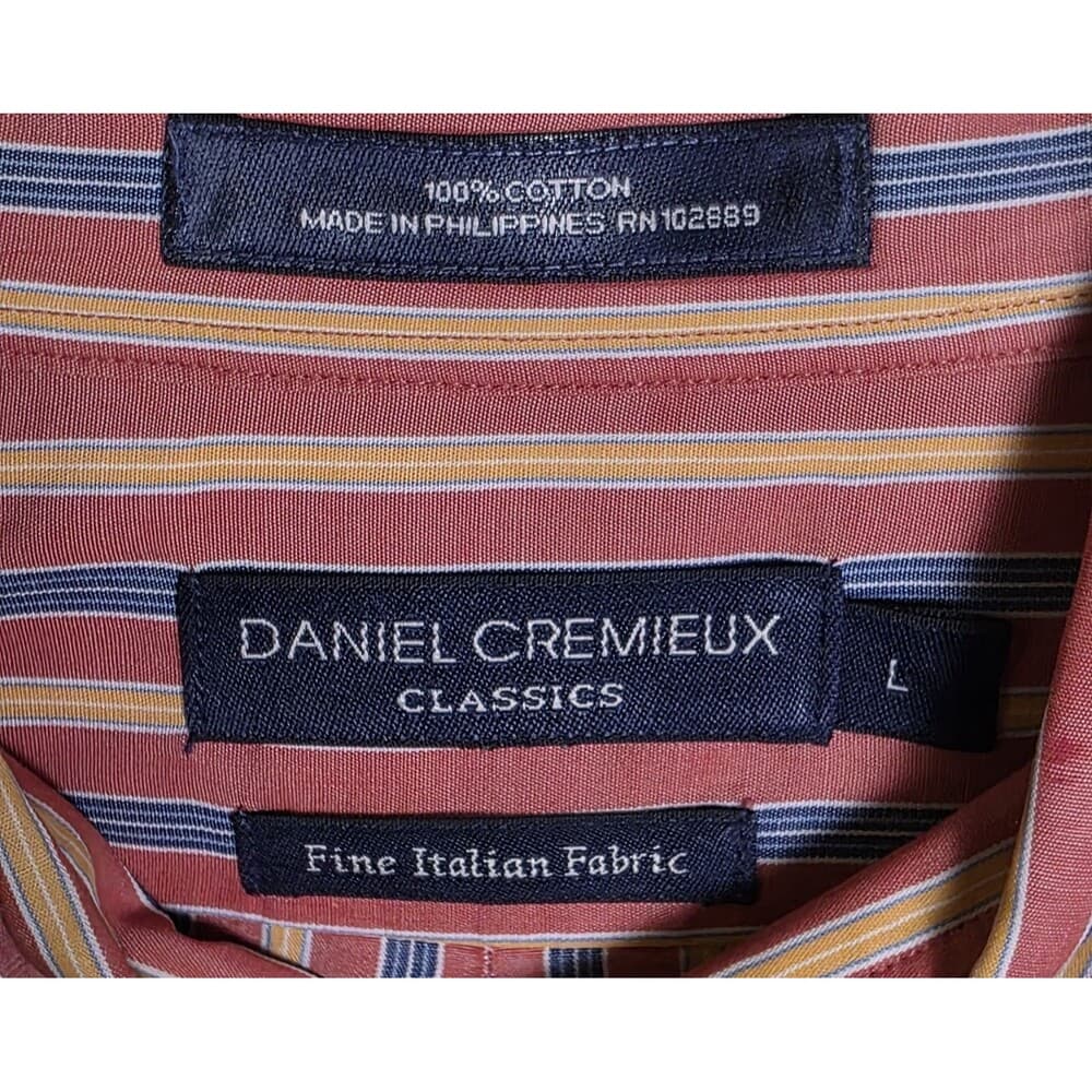 Daniel‎ Cremieux Mens Size L Multicolor Long Sleeve Shirt - Thumbnail 2