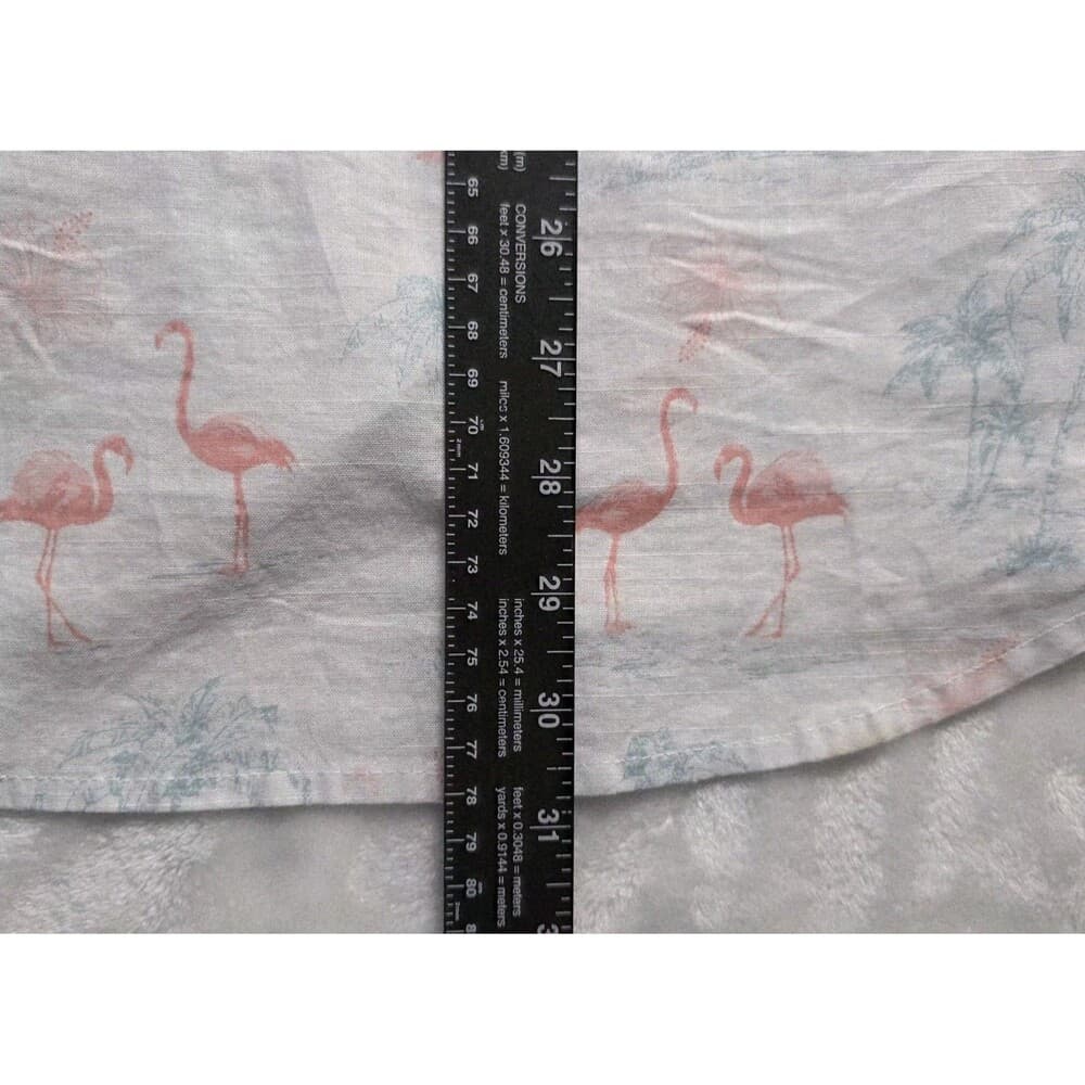 Izod Saltwater Men's Medium Flamingo Print Short Sleeve Shirt - Thumbnail 9