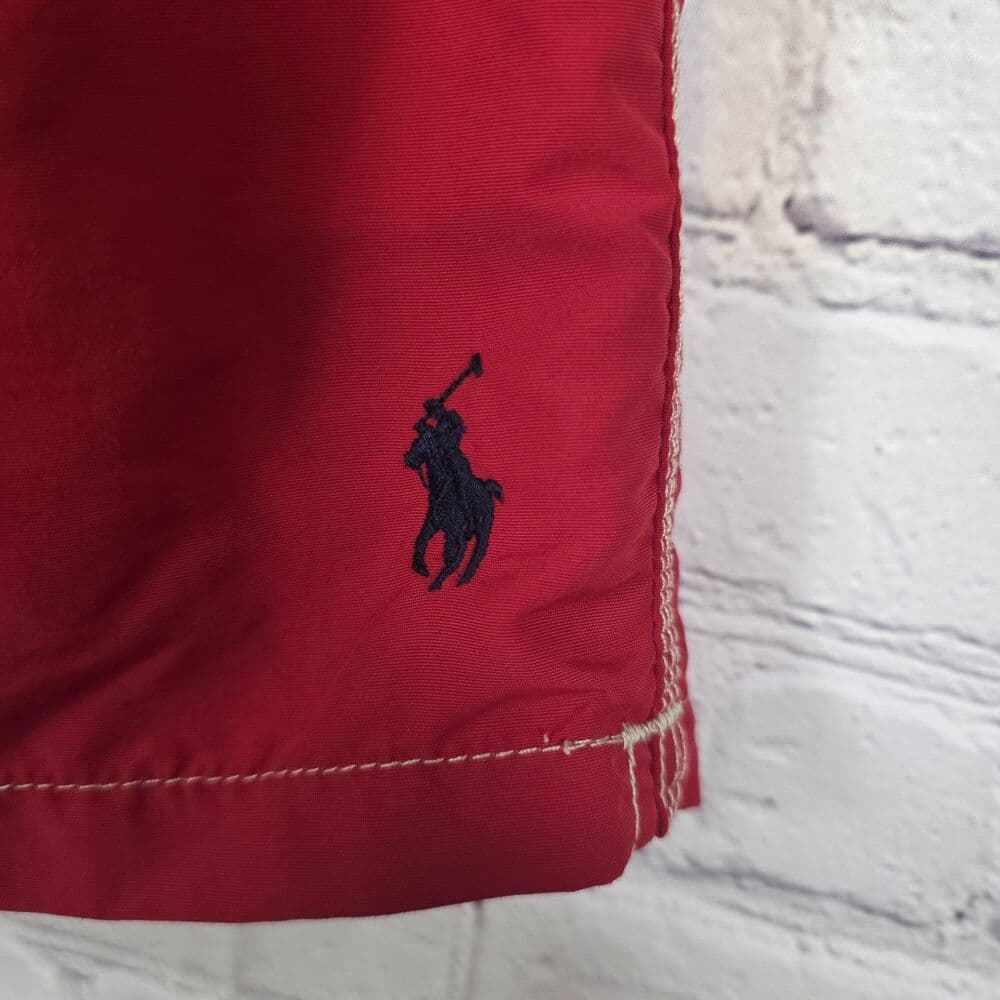 Polo Ralph Lauren Men's XL Mesh Lined Red Board Swimming Trunks - Thumbnail 2