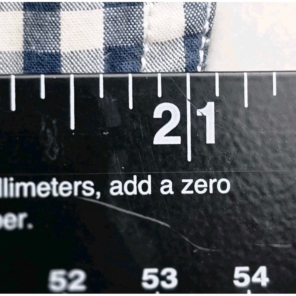 Levi's Men's Medium Black & White Check‎ Long Sleeve Button Down Shirt - Thumbnail 5