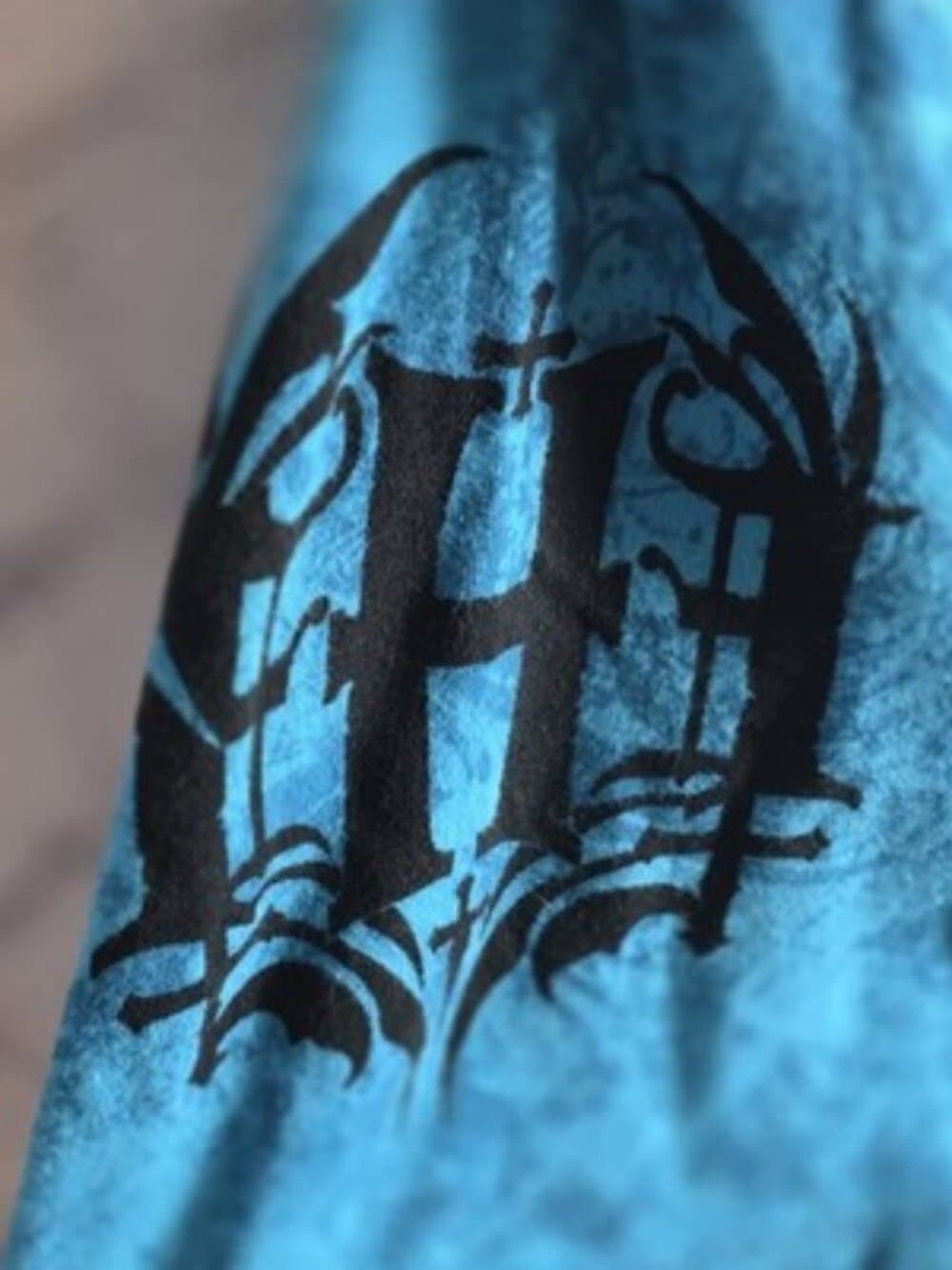 Y2K Raw State Men's Large Blue "Redemption" Grunge Punk Shirt - Thumbnail 4