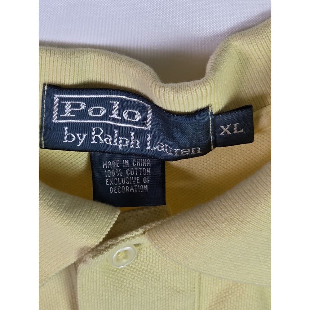 Polo Ralph Lauren Men’s X-Large Yellow Short‎ Sleeve Shirt - Thumbnail 2
