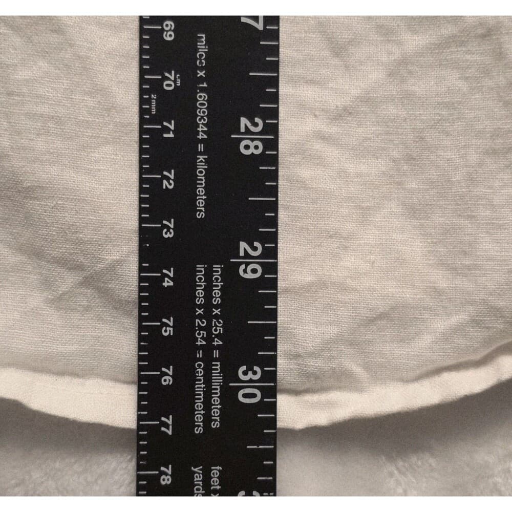 Chaps Coastland Wash Men's Large White Linen Short Sleeve Shirt - Thumbnail 8