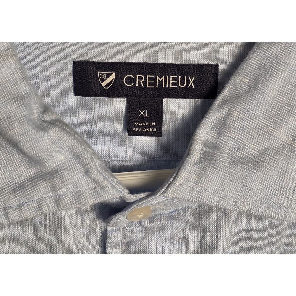 Daniel Cremieux Mens XL Long‎ Sleeve Linen Stripe Shirt - Thumbnail 2