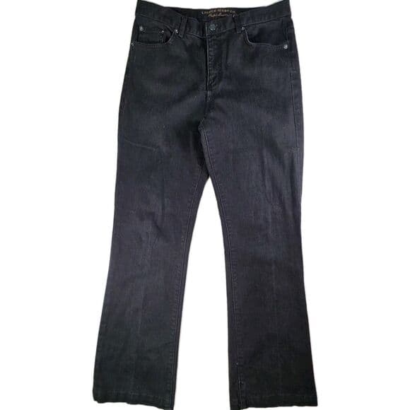 Lauren Jeans‎ Company Women's Sz 8 Black Classic Bootcut Stretch Jeans - Thumbnail 13