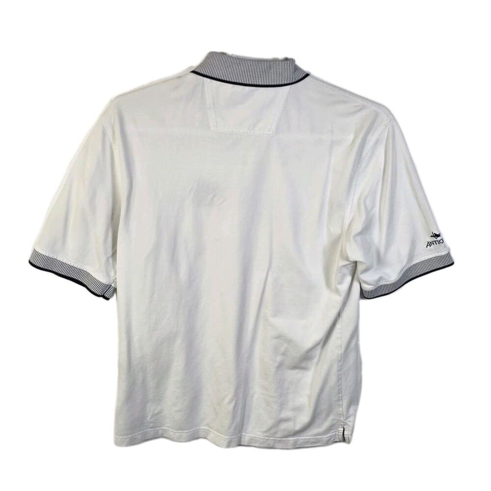 MLB Antigua Mens Medium White Seattle Mariners Baseball‎ Polo Shirt - Thumbnail 4