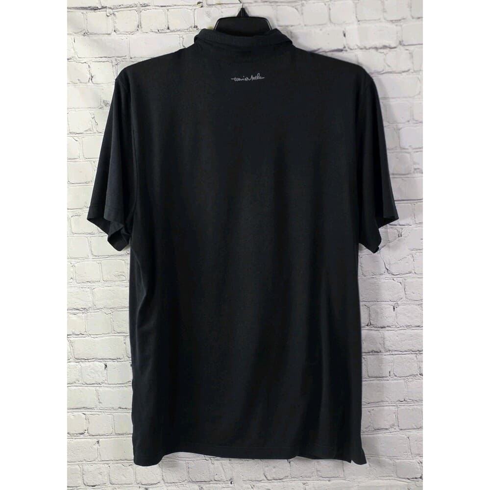 Travis Mathew Men's XL Black Tropical Short Sleeve Polo Shirt - Thumbnail 9